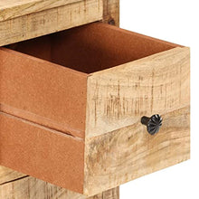 vidaXL Legno Massello di Mango Grezzo Credenza Madia Mobile Basso Armadio Armadietto Mobili Arredo Arredamento Cassapanca Portaoggetti 59x35x75 cm