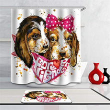 LIYAN Combinazione Bagno. Immagini Chiare E Colori Vivaci Rendono Il Tuo Bagno Pieno di Vita. Accessori da Bagno. Pittura Ad Acquerello Cane.