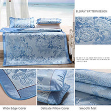 Guangcailun 3Pcs Bedding Set di Sonno di Estate stuoia di raffreddento del Tappetino coprimaterasso Estate Dormire, Bed Cover Pad Estate Ice Seta