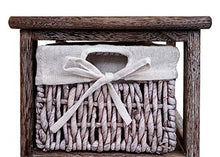 Mendler Serie Vintage scaffale cassettiera con 5 ceste Legno di paulonia 28x25x90cm Marrone