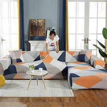 QBFT Morbido all-Inclusive Fodera per Divano Antiscivolo Elasticizzato Copridivano Angolare con Penisola Fodere Copridivani Soggiorno 1/2/3/4 Posti Divano Slipcovers 1 Pezzo