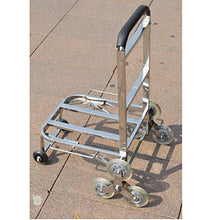 Carrello Portapacchi Carrello in Acciaio Inox Pieghevole Carrello Portatile Pieghevole