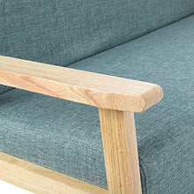 Divano relax a 2 posti, poltrona di Reception con bracciolo, divano lounge a casa, per soggiorno, ufficio, terrazza, 61 x 113,6 x 73,5 cm