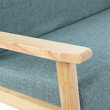 Dioche Divano a 2 posti, divano a 2 posti, in lino in legno, panchina da pranzo, con bracciolo, molto adatto per sala d'attesa, camera da letto, soggiorno, ufficio - Arredi Casa