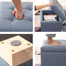 LZZJIAJU Poggiapiedi, ottomano, Trucco Sgabello Sgabello da Riposo a Pedale Sgabello Basso, Sedia Sedia in Scatola con Cuscino Coperchio Rimovibile (Colore : Verde)