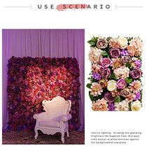 TTIK Siepe Sintetica Sempreverde - Rose Artificiali Pannello Decorativo del Terrazze Balconi Antivento Privacy Decorazioni Giardino,40 × 60CM,B