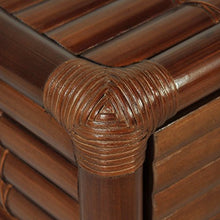 Tidyard Comodino Camera da Letto in bambù Marrone Scuro con Cassetto e Ripiano,Comodino in bambù,Comodino in Bamboo,Comodino Cameretta in bambù,Comodino Portaoggetti in bambù 45x45x40 cm
