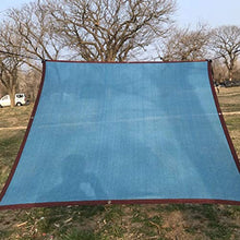 HLMBQ 2x10 m Rete Ombreggiante Azzurro Tessuto Ombra Copertura 90%,Traspirante frangisole Antivento Telo Ombra recinzioni campi da Tennis Telone Copertura