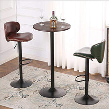 XM&LZ Sgabelli da Bar Contatore Altezza Regolabile Sedia Swivel Bar,Moderno Pelle Pu Sgabelli da Banco Cucina,Sgabelli da Barra Swivel con Indietro-Rosso 17x16x16in