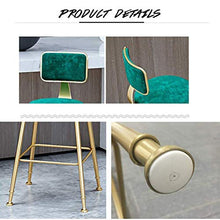 ZEH Sedia da Pranzo, Cuscini braccioli, seggiolone, Sgabello Sgabello da Bar a Domicilio for la Cucina Breakfast Cafe High Sgabello con Schienale e poggiapiedi FACAI (Color : 65cm, Size : 75Cm)