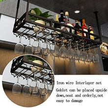 portavini parete Portabottiglie da vino e portabicchieri Portabottiglie, Portabottiglie da parete con parapetto, Porta bicchiere da vino appeso con griglia, per bar, ristoranti, cucina Scaffale per