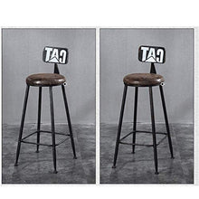 Sgabelli da Bar Alti sgabelli di Legno Solido Ferro battuto Americano Semplice Moderna Domestica Mobili Cucina 1 Pezzo