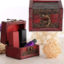 Ftory Scatola portaoggetti - Mini Scatola portaoggetti da Tavolo retrò in Legno Scatola portaoggetti per Gioielli Cosmetici Strumenti organizzatore(Soldi di Rame)