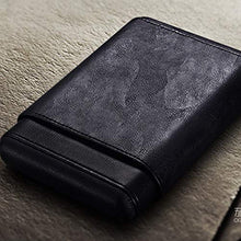 Pelle portasigari portatile Case Case Cigar Cinque pacchetto sigaro da viaggio in pelle portasigari Cigar Box idratante Confezione regalo lucidato a mano Exquisite spazzolato la struttura