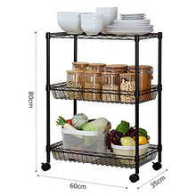 &ripiano di stoccaggio Cucina Scaffale, multi-funzione rack di stoccaggio 3 strati Rack Bagno di stoccaggio di finitura Rack Scaffale di finitura