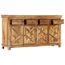 FAMIROSA Credenza con 4 Cassetti 160x40x85 cm Legno Massello di Mango