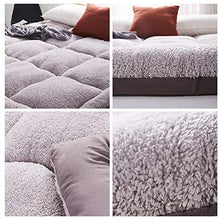 HKX Tappetino coprimaterasso Futon, Materasso Pieghevole dormitorio-B 150x200cm (59x79 Pollici)