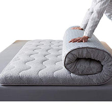 QVIVI Materasso Futon Pavimento, Pieghevole Agnello Peluche Tinta Unita Antiscivolo Tatami Materassi Letto Futon per Dormitorio Studente Camera Letto Casa 1.5 * 2M