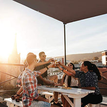 Relaxdays, Marrone Tenda a Vela Rettangolare, Idrorepellente, Anti UV, Corde di Supporto, Terrazza, Giardino, LxP: 4x6 m, 4 x 6 m