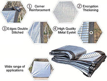 Mirui Ombra Panno 75% Riflettente ALUMINET con Black & Bordatura della Maglia della Copertura Sunblock Occhiello for Giardino Patio Portico Balcone Coperto (Dimensioni: 2m x 7m) Dimensione: 3m x 3m
