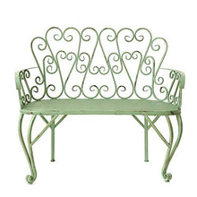 GaoF Panca in Metallo per Uso Domestico Panca da Giardino per Il Tempo Libero, Panca da terrazza in Stile Europeo in Ferro battuto per Esterni, Panca Decorativa per mobili