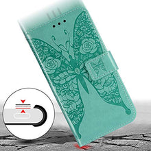 ikasus Cover Galaxy A20e Custodia,Goffratura fiore farfalla Flip Custodia Funzione Stand PU Premium Protezione Super Sottile TPU Interno Case Porta Carte credito Custodia Cover