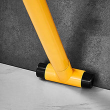 Sgabello pieghevole a parete in acciaio inossidabile, pieghevole, con illuminazione, può essere utilizzato come sgabello da doccia per sgabello sostitutivo per scarpe, altezza seduta bianco e giallo