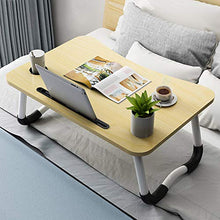 LYLSXY Supporto per laptop pieghevole, scrivania da tavolo da studio, scrivania da computer in legno, supporto da tavolo per il servizio da tè per divano letto A/D/Come mostrato