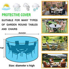 XYXH Telo Protettivo per Mobili da Giardino 140x95cm, Copertura Tavolo Esterno Tondo, Coperture per Mobili da Giardino Impermeabile, Resistente allo Strappo Panno Oxford Antivento