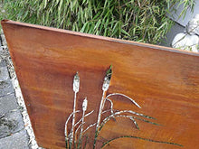 Zen Man 032005-1 - Paravento in metallo anticato, 1 mm, altezza 75 x lunghezza 150 cm, realizzato a mano