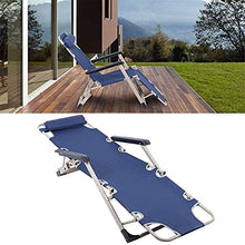 PAKUES-QO Lettino da Giardino reclinabile Multifunzionale reclinabile Lettino da Giardino Pieghevole Leggero da Esterno per Lettino da Giardino da Campeggio all'aperto (Blu) (Colore: Blu)