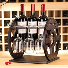 LHQ-HQ cremagliera del Vino Calice di Vino Titolare a casa a Testa in Giù cremagliera Cucina Soggiorno visualizzazione Vino Basamento Bar caffetteria Decorazione Vino Rack in Legno massello