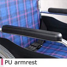 Carrozzine Semoventi, Portatili Transit Travel Semoventi, Lega di Alluminio Leggero Pieghevole Rapido Corrimano di Decompressione Maniglia Antiscivolo Pneumatico Pneumatico Disabili/Anziani Trolley