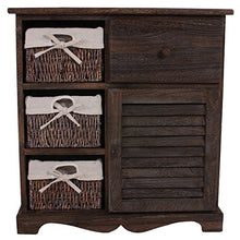 Mendler Serie vintage comodino cassettiera legno paulonia 3 ceste 30x60x63cm marrone