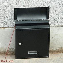 YONGYONGCHONG Cassetta delle lettere in acciaio con serratura a cilindro da parete Classic Premium Letter Box con fessura per posta di sicurezza