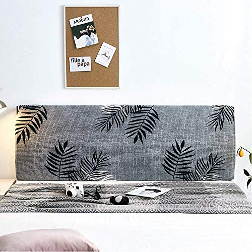 Copri+Testata+Letto Elastica Nero/Beige/Grigio, Copertura Testiera Letto Matrimoniale/Singolo Fodera Protezione Testata Cover Cuscino Lavabile per Decorazione Camera (Color : K, Size : 140-170cm)