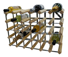 DS WINEWARE - Portabottiglie tradizionale per 30 bottiglie, completamente assemblato, in pino naturale certificato FSC
