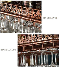 FGDSA Portabottiglie da Vino retrò in Metallo ripiano in Ferro ripiano in Bar Loft a soffitto a Parete Appeso Vino Champagne Storage (Dimensioni: 80 * 35 cm)