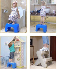 Sgabello Del Passo Del Bambino, Pp Plastica Del Poggiapiedi Del Poggiapiedi Sgabello Dei Poggiapiedi Per I Bambini Delle Mani Delle Mani Sgabello Antiscivolo Bagno Bagno Bagno Ascend Alta Sgabello Blu