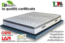 Materasso Singolo a Molle Rigido 80x190 cm - Alto 25 cm, Duro Ortopedico, con Molle Bonnel Biconiche, Tessuto Thermico e Fascia Traspirante - Presidio Medico - Made in Italy - EcoDream