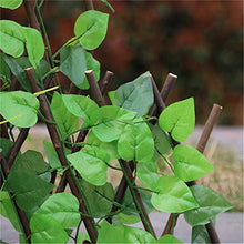 herommy Recinzione del Giardino di Foglia di Edera Artificiale, Piante Finte Appeso Vite in Espansione del Salice Traliccio con Foglie Retractive Pianta Artificiale Pianta Artificiale Recinzione