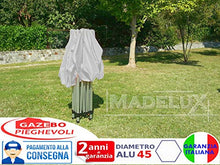 Gazebo Pieghevole 3x3m Alluminio piantone Esagonale Telo Rivestito PVC con Laterali