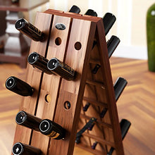 Deuba Scaffale per Vino Portabottiglie Legno di Acacia 36 Bottiglie Pieghevole Mobile Vini