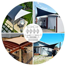 peinat Kit di Fissaggio di Tenda Parasole, Kit di Fissaggio e Installazione Acciaio Inossidabile Kit di Installazione per Vele Parasole e Tende, Ombra Giardino