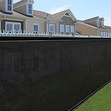 Balcone Protezione Maglia Parasole per Parasole da Esterno 180 gsm 88% Bloccato Cinturino con Cerniera Rete per Recinzione Privacy per Terrazza Formato Personalizzato (Color : Brown, Size : 3x6m)