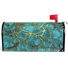 Marmo Teal Glod Stone Art Mailbox Copre Magnetiche Grandi Postali Casella Involucri Giardino Cortile Decorazione Casa Oversize Dimensioni 64,8 cm x 53,3 cm