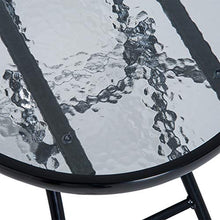 Outsunny Set Tavolino e Sedie da Giardino Pieghevoli e a Dondolo per Esterno, Balcone, Terrazzo, Grigio