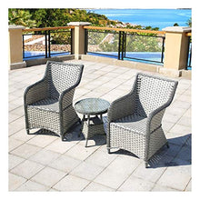 HLZY Tavolo in Vimini in Rattan mobili in Patio e Set Sedia, Mobili da Giardino all'aperto Tavolo in Rattan Tavolo e Sedia Set Family Lawn Mobili Mobili da caffè all'aperto Tavolino da caffè Patio