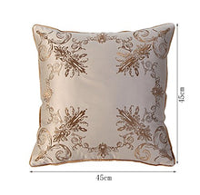 Xufei Cuscino Cuscino Ricamo Fiore Seta Porta Fiori Cuscino Cuscino Centrale Cuscino Schienale Cuscino in Seta Artificiale Cuscino Continental