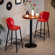 LIYANNG Sedie da Bar con Imbottitura in Pelle, Sgabelli da Bar con Schienale, capacità di 440 Libbre, per Bar, Cucina, Tempo Libero, Bar, Reception